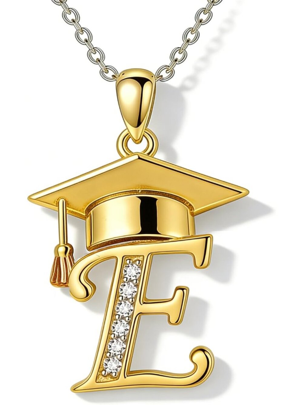 Graduation Gifts for Women, 18K Gold Graduation Initial Necklace A-Z, Inspiring